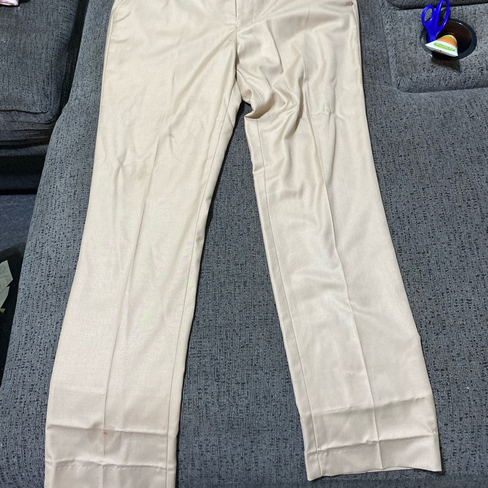 Men's Classic Beige Dress Pants